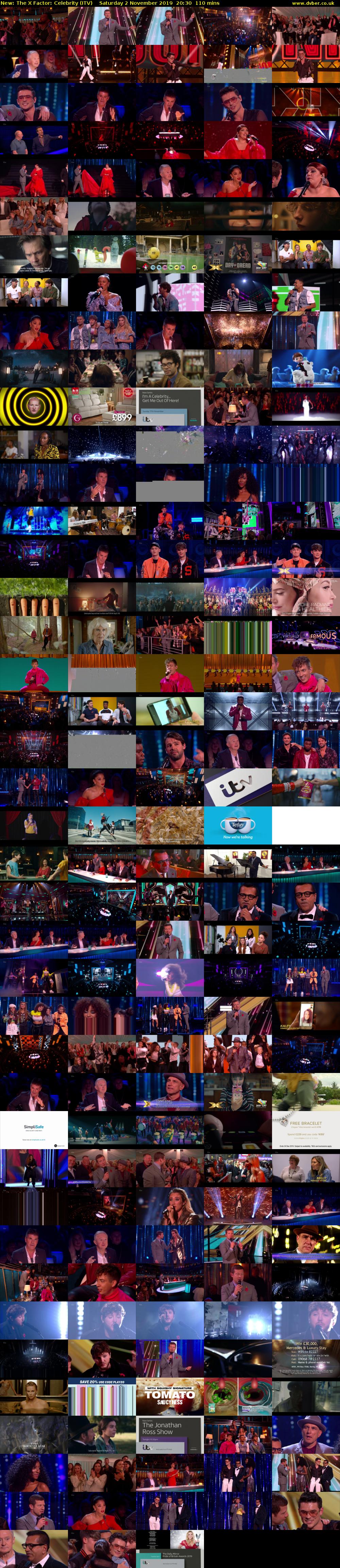 The X Factor: Celebrity (ITV) Saturday 2 November 2019 20:30 - 22:20