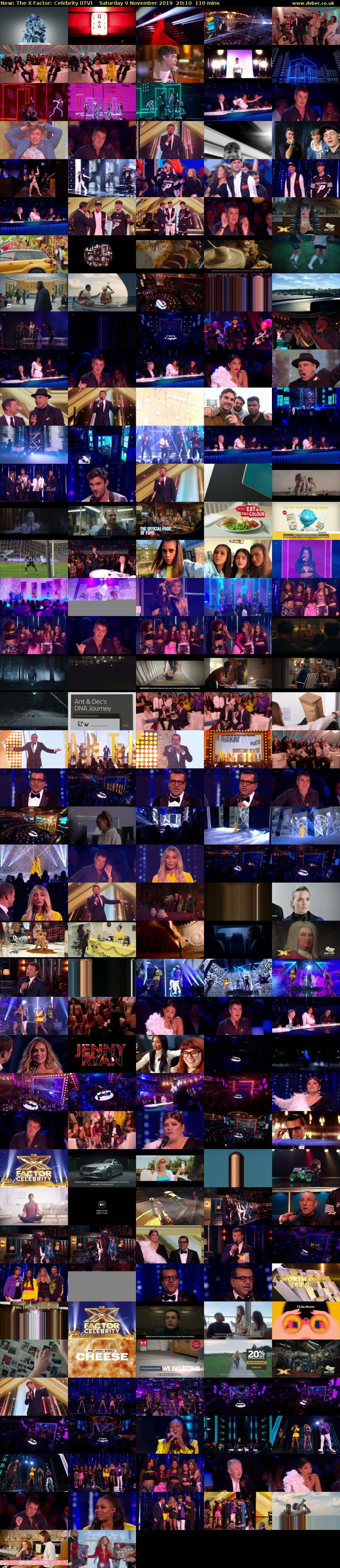 The X Factor: Celebrity (ITV) Saturday 9 November 2019 20:10 - 22:00