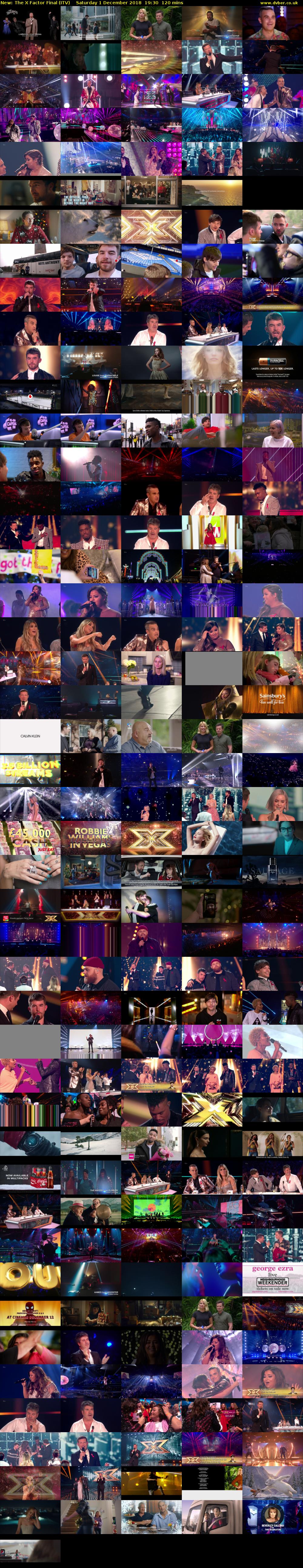 The X Factor Final (ITV) Saturday 1 December 2018 19:30 - 21:30