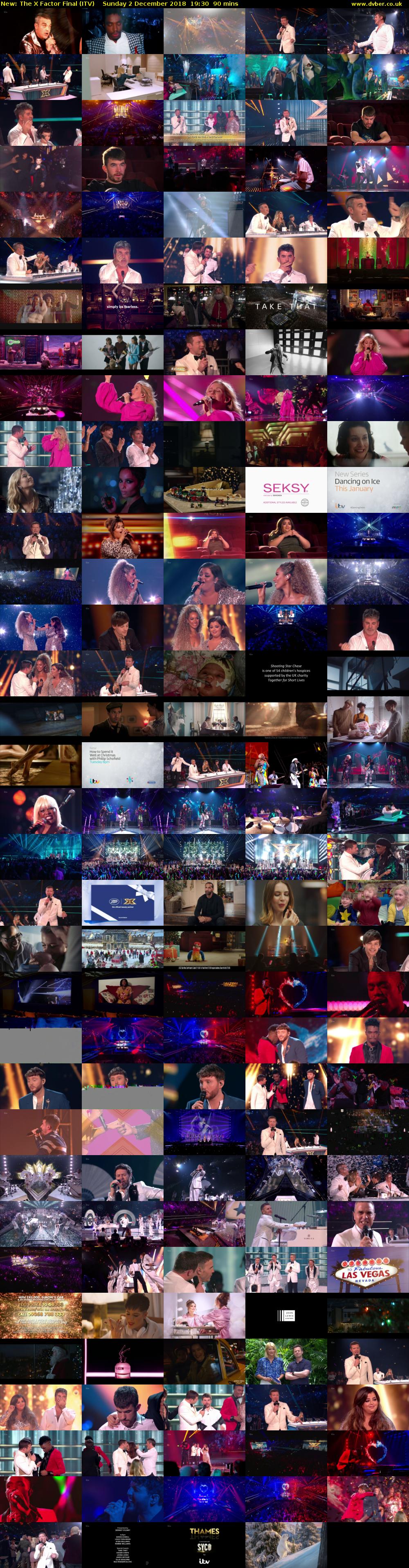 The X Factor Final (ITV) Sunday 2 December 2018 19:30 - 21:00