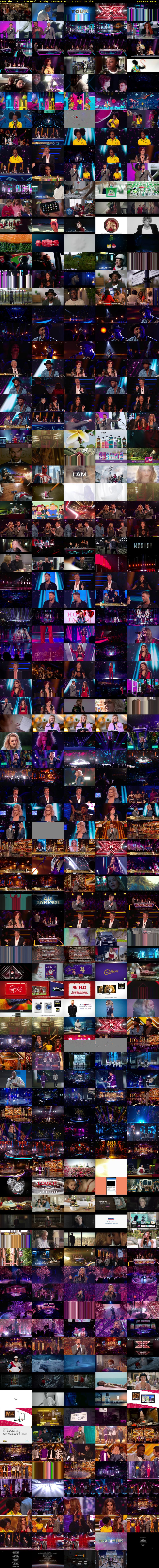 The X Factor Live (ITV) Sunday 19 November 2017 19:30 - 21:00