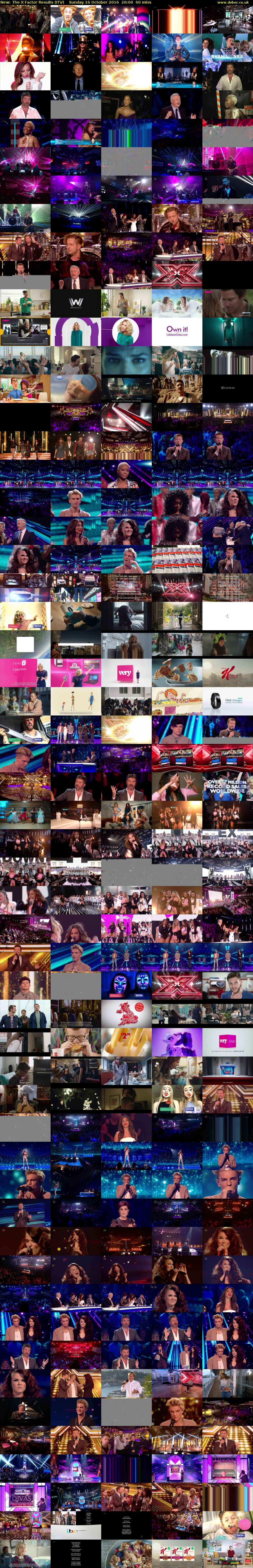 The X Factor Results (ITV) Sunday 16 October 2016 20:00 - 21:00