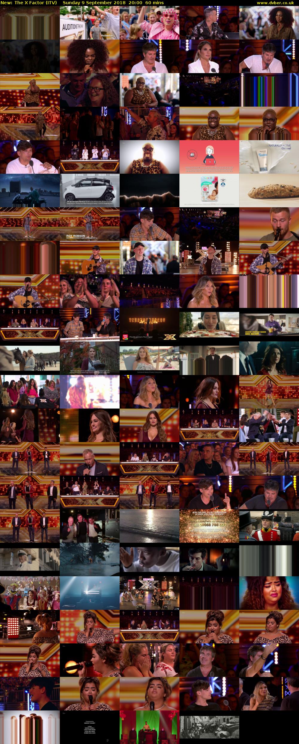 The X Factor (ITV) Sunday 9 September 2018 20:00 - 21:00