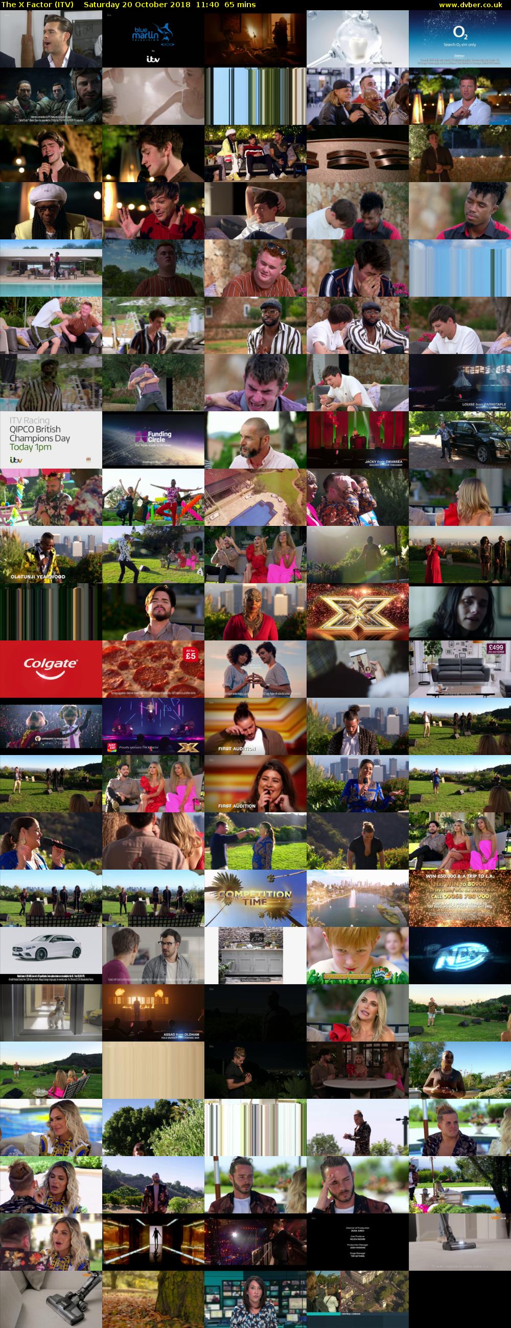 The X Factor (ITV) Saturday 20 October 2018 11:40 - 12:45