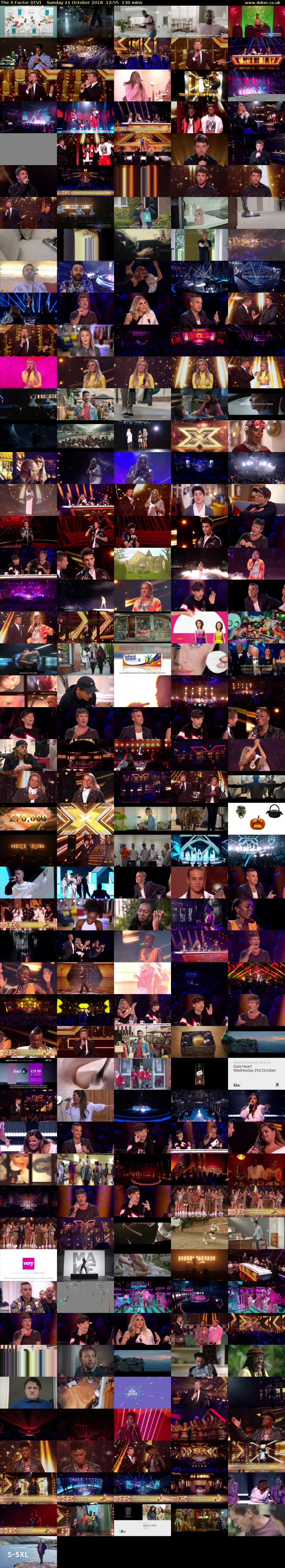 The X Factor (ITV) Sunday 21 October 2018 12:55 - 15:05