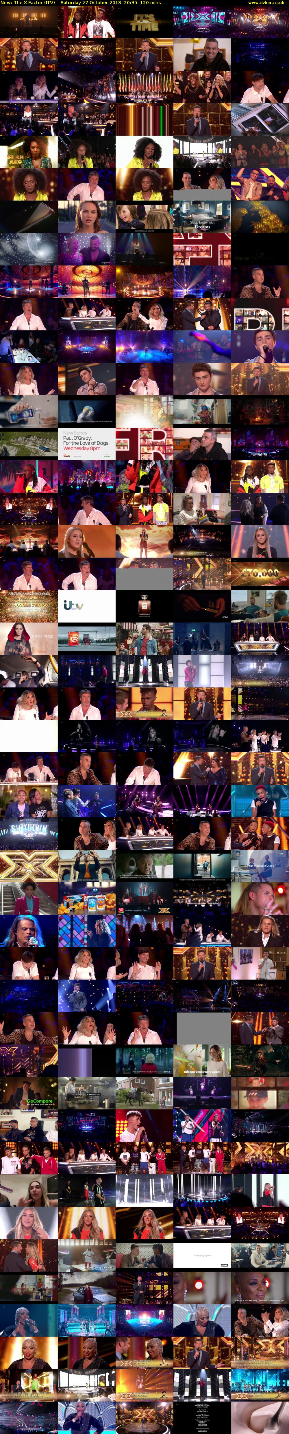 The X Factor (ITV) Saturday 27 October 2018 20:35 - 22:35