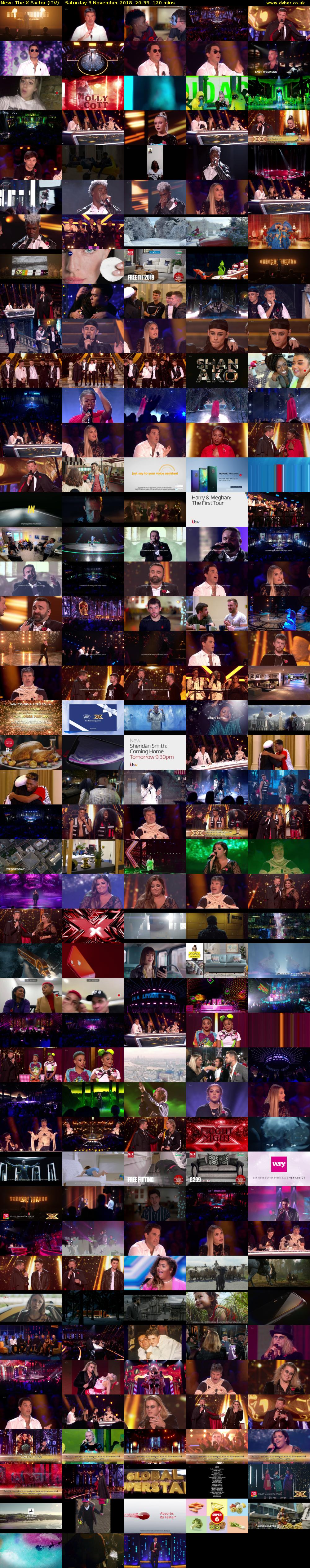 The X Factor (ITV) Saturday 3 November 2018 20:35 - 22:35