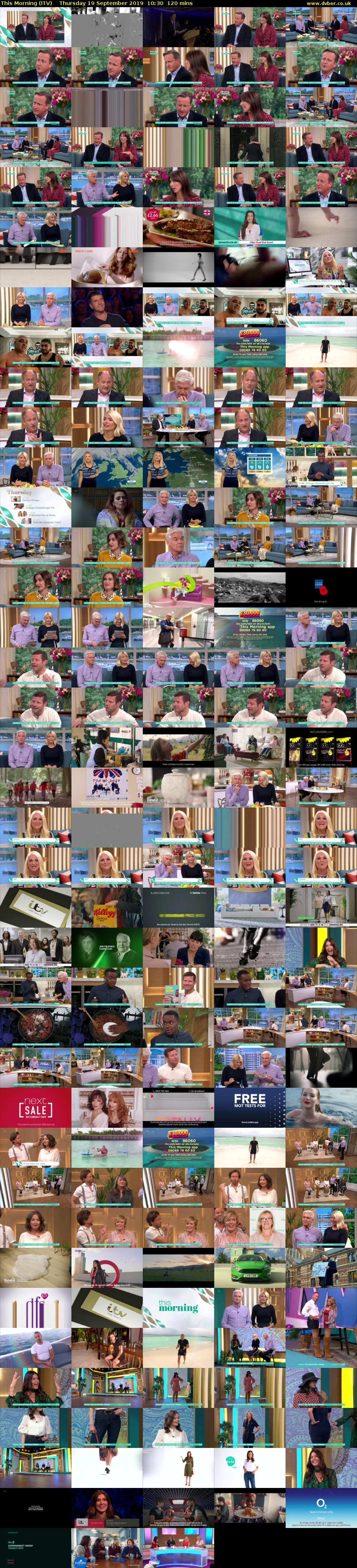 This Morning (ITV) Thursday 19 September 2019 10:30 - 12:30