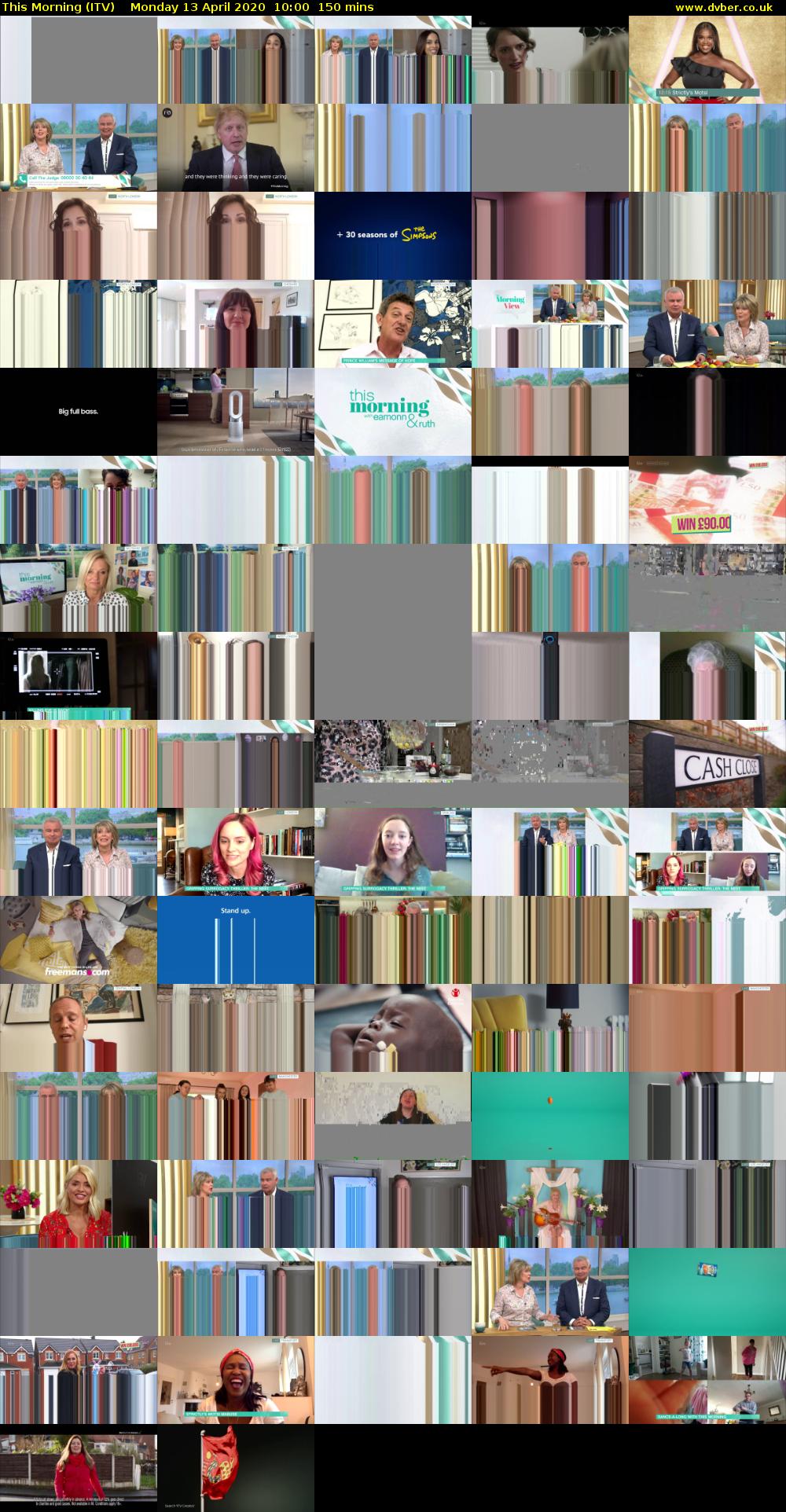 This Morning (ITV) Monday 13 April 2020 10:00 - 12:30