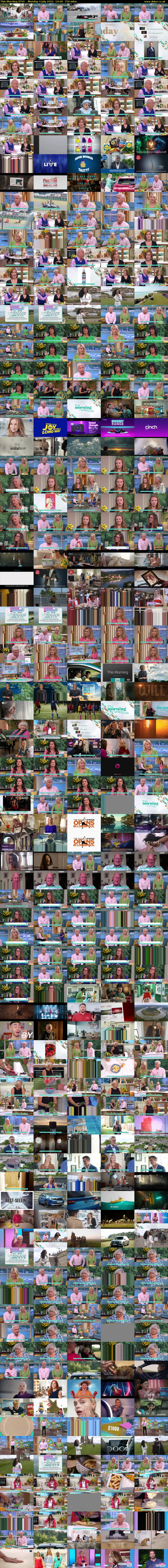 This Morning (ITV) Monday 4 July 2022 10:00 - 12:30