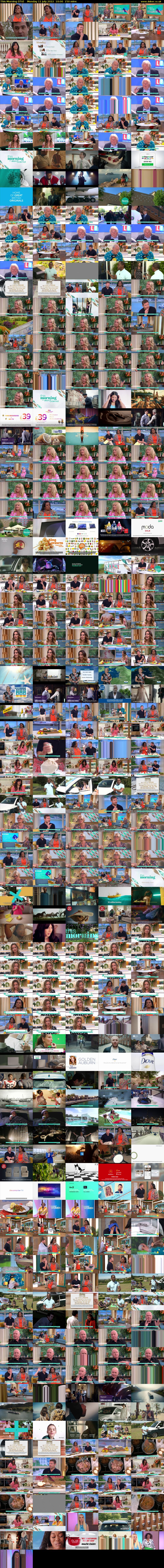 This Morning (ITV) Monday 11 July 2022 10:00 - 12:30