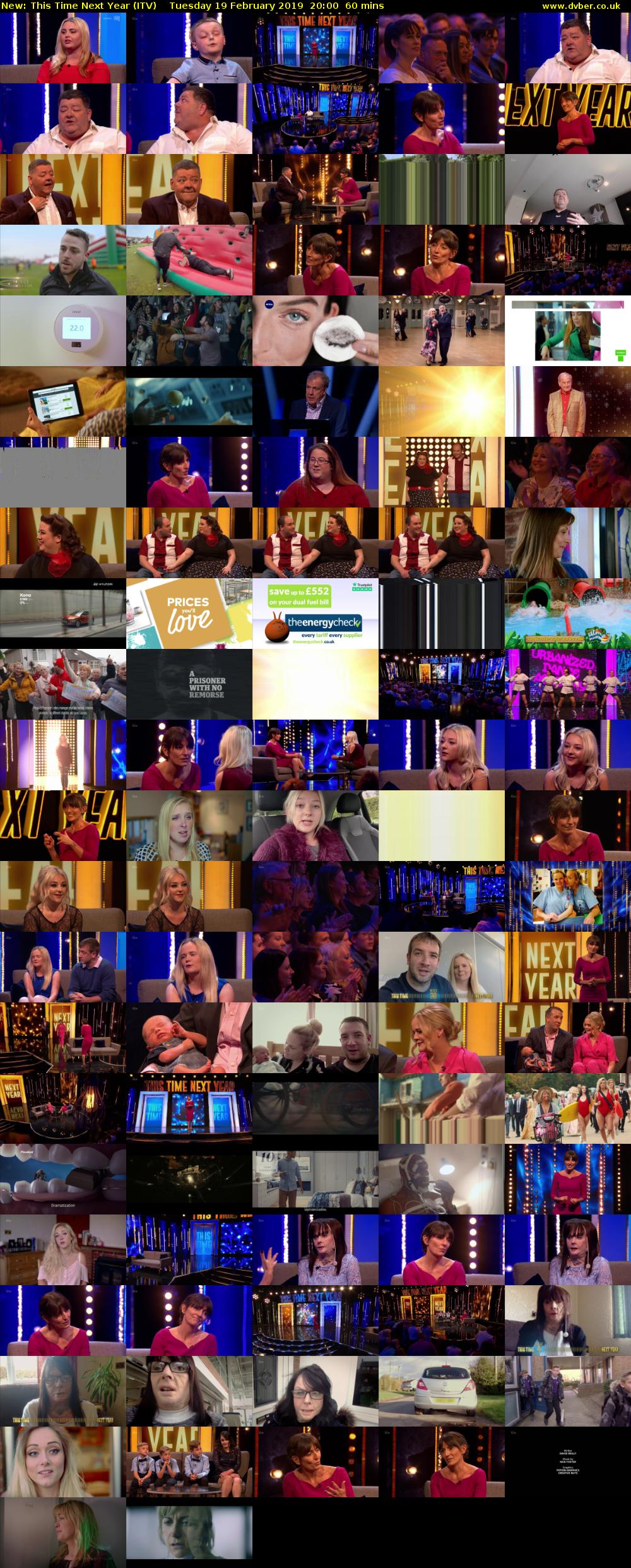 This Time Next Year (ITV) Tuesday 19 February 2019 20:00 - 21:00