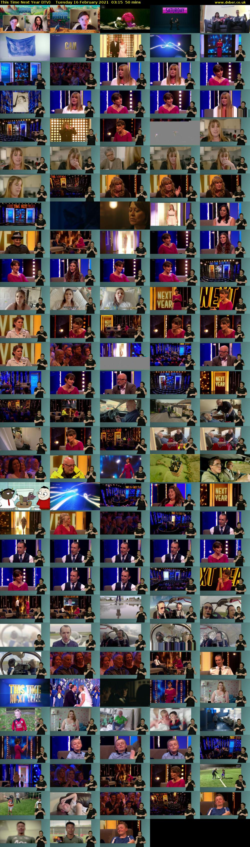 This Time Next Year (ITV) Tuesday 16 February 2021 03:15 - 04:05