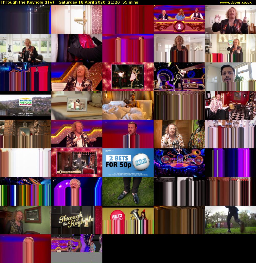 Through the Keyhole (ITV) Saturday 18 April 2020 21:20 - 22:15