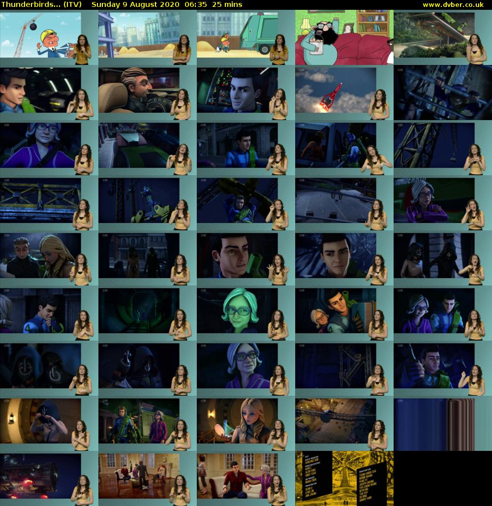 Thunderbirds... (ITV) Sunday 9 August 2020 06:35 - 07:00
