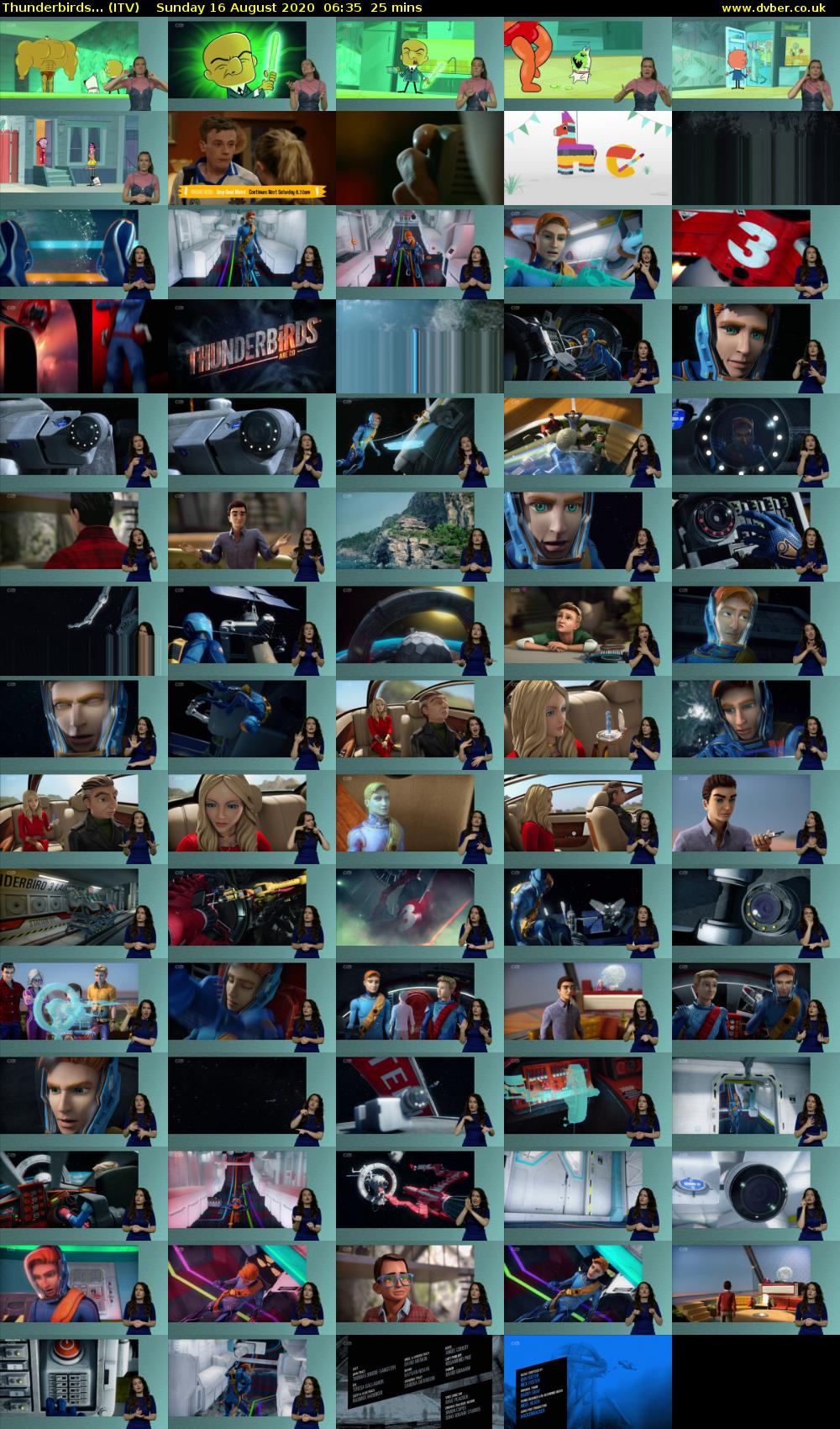 Thunderbirds... (ITV) Sunday 16 August 2020 06:35 - 07:00