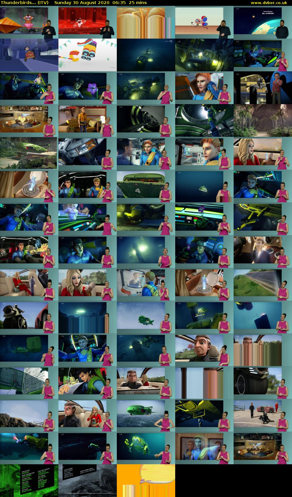 Thunderbirds... (ITV) Sunday 30 August 2020 06:35 - 07:00