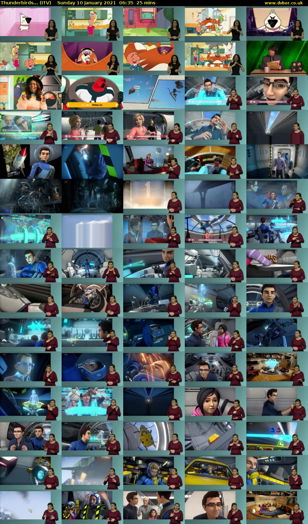 Thunderbirds... (ITV) Sunday 10 January 2021 06:35 - 07:00
