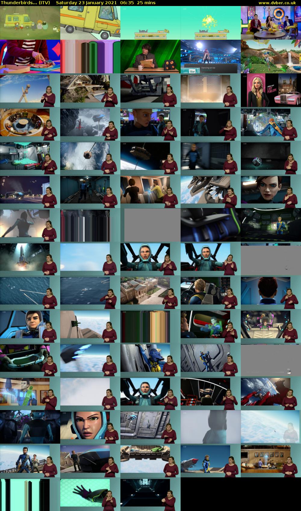 Thunderbirds... (ITV) Saturday 23 January 2021 06:35 - 07:00