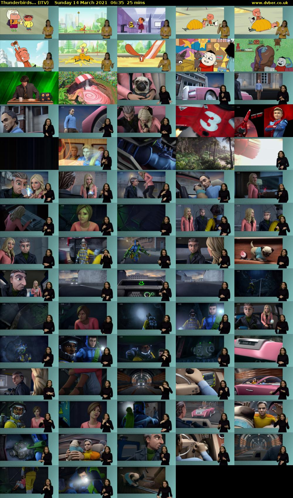 Thunderbirds... (ITV) Sunday 14 March 2021 06:35 - 07:00