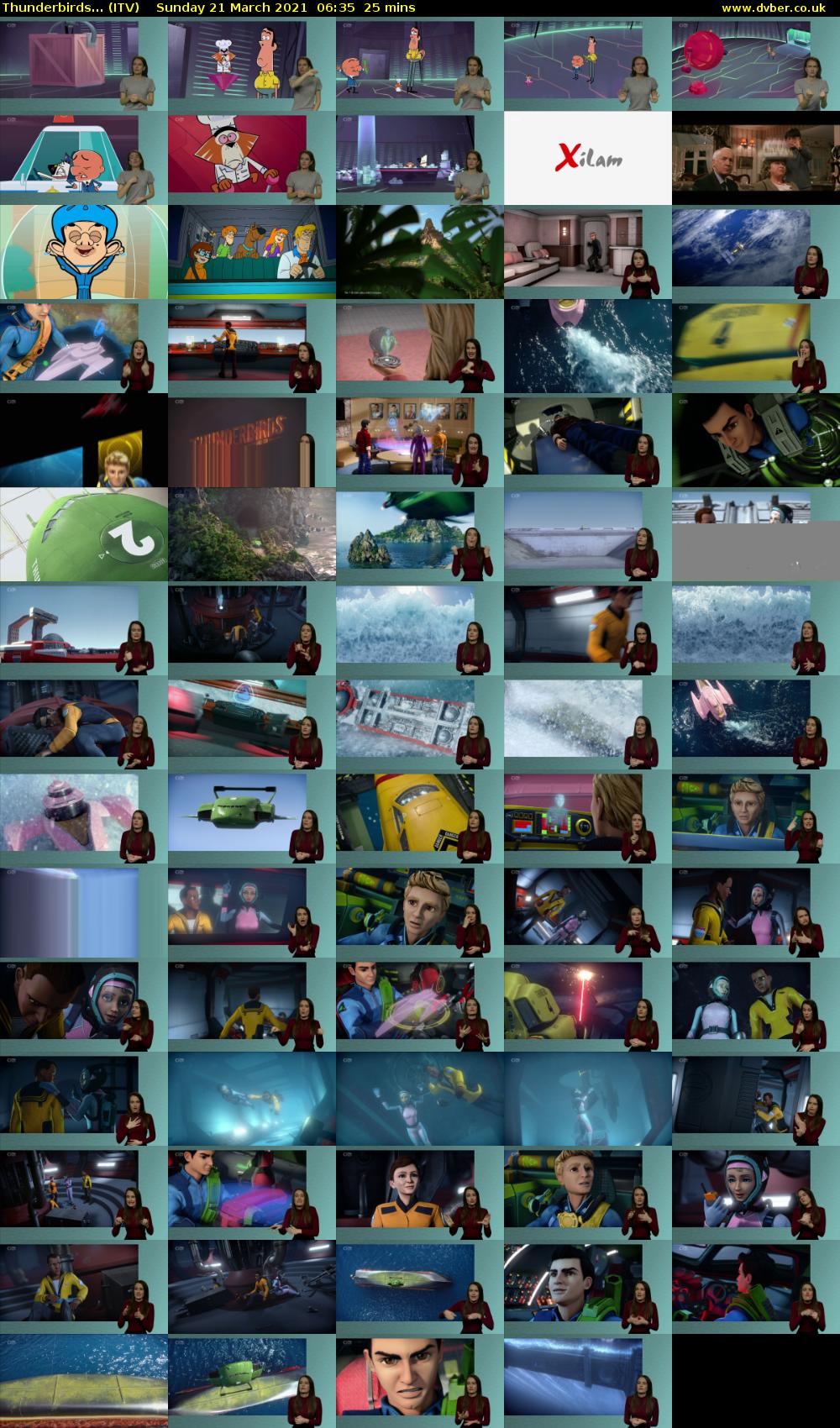 Thunderbirds... (ITV) Sunday 21 March 2021 06:35 - 07:00
