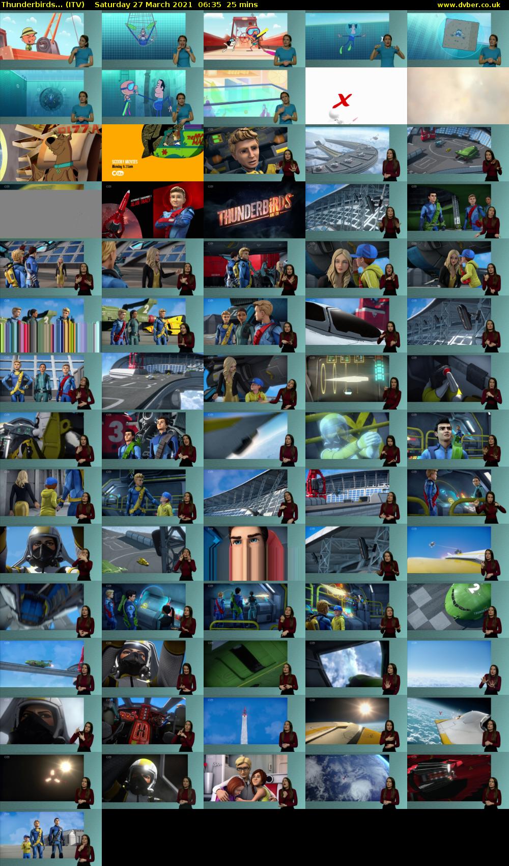 Thunderbirds... (ITV) Saturday 27 March 2021 06:35 - 07:00