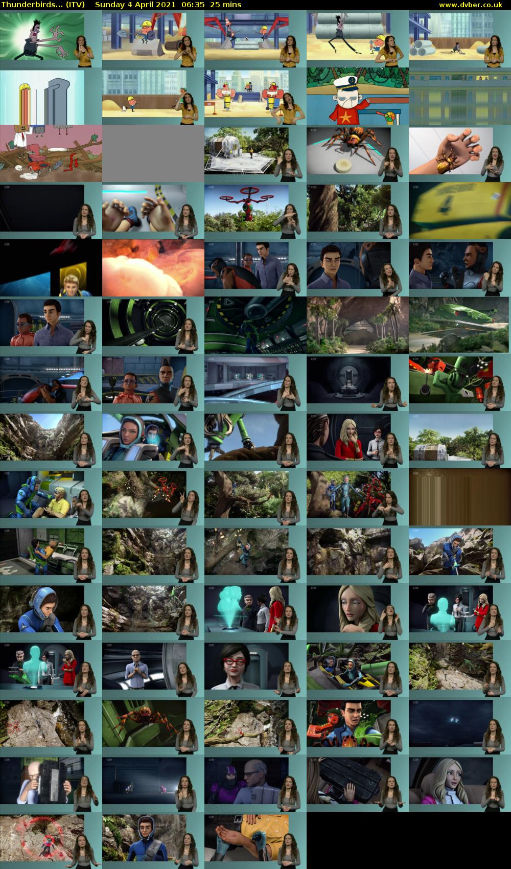 Thunderbirds... (ITV) Sunday 4 April 2021 06:35 - 07:00