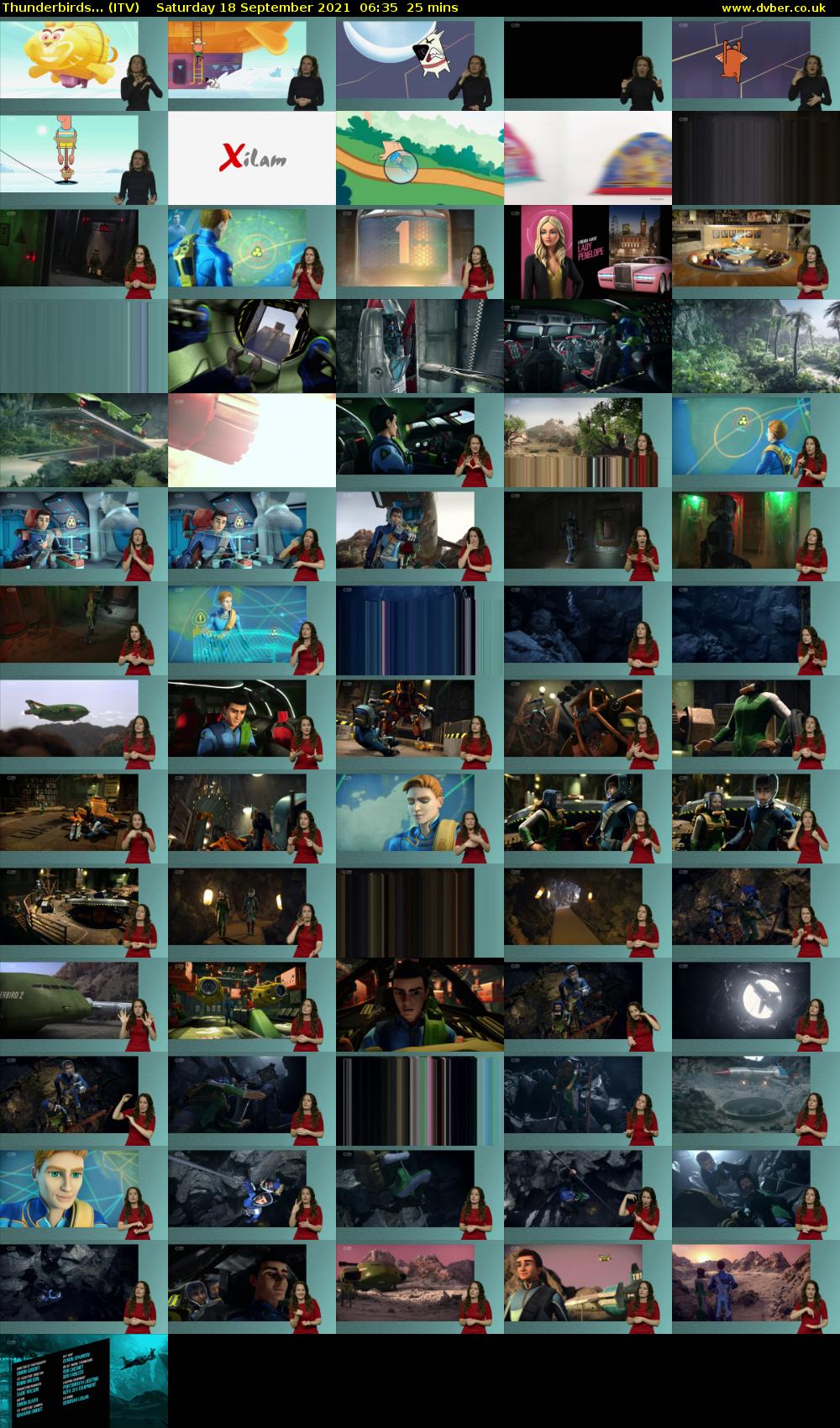 Thunderbirds... (ITV) Saturday 18 September 2021 06:35 - 07:00