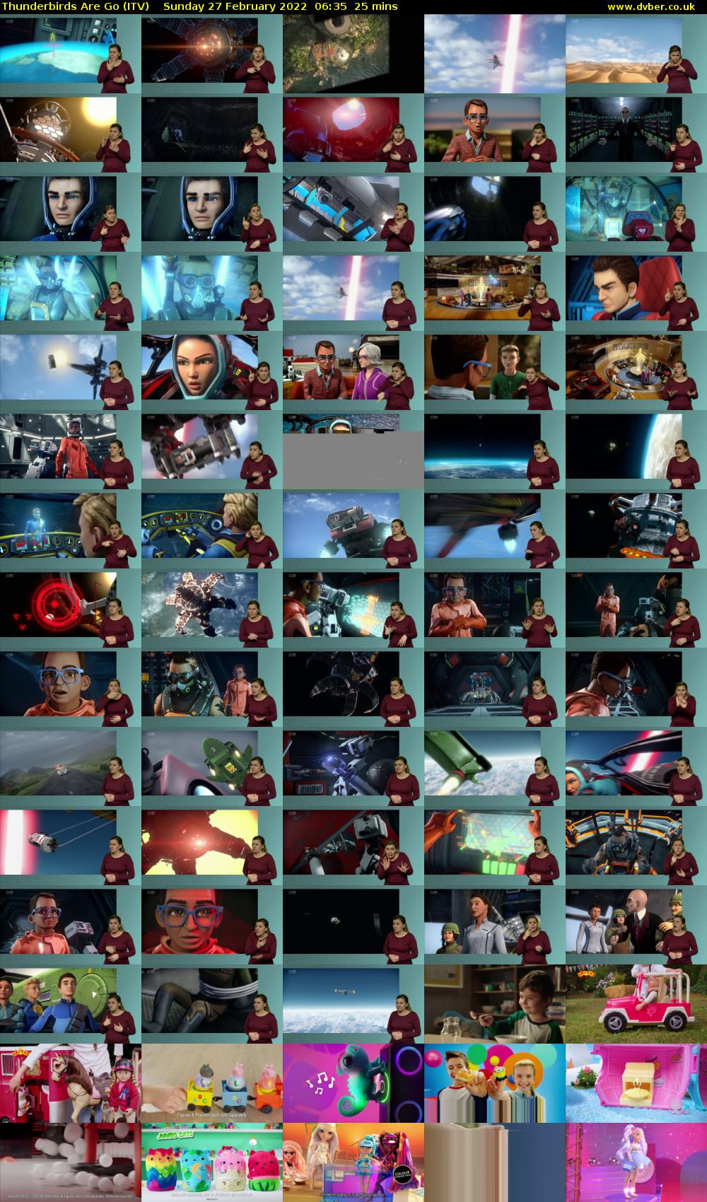 Thunderbirds Are Go (ITV) Sunday 27 February 2022 06:35 - 07:00