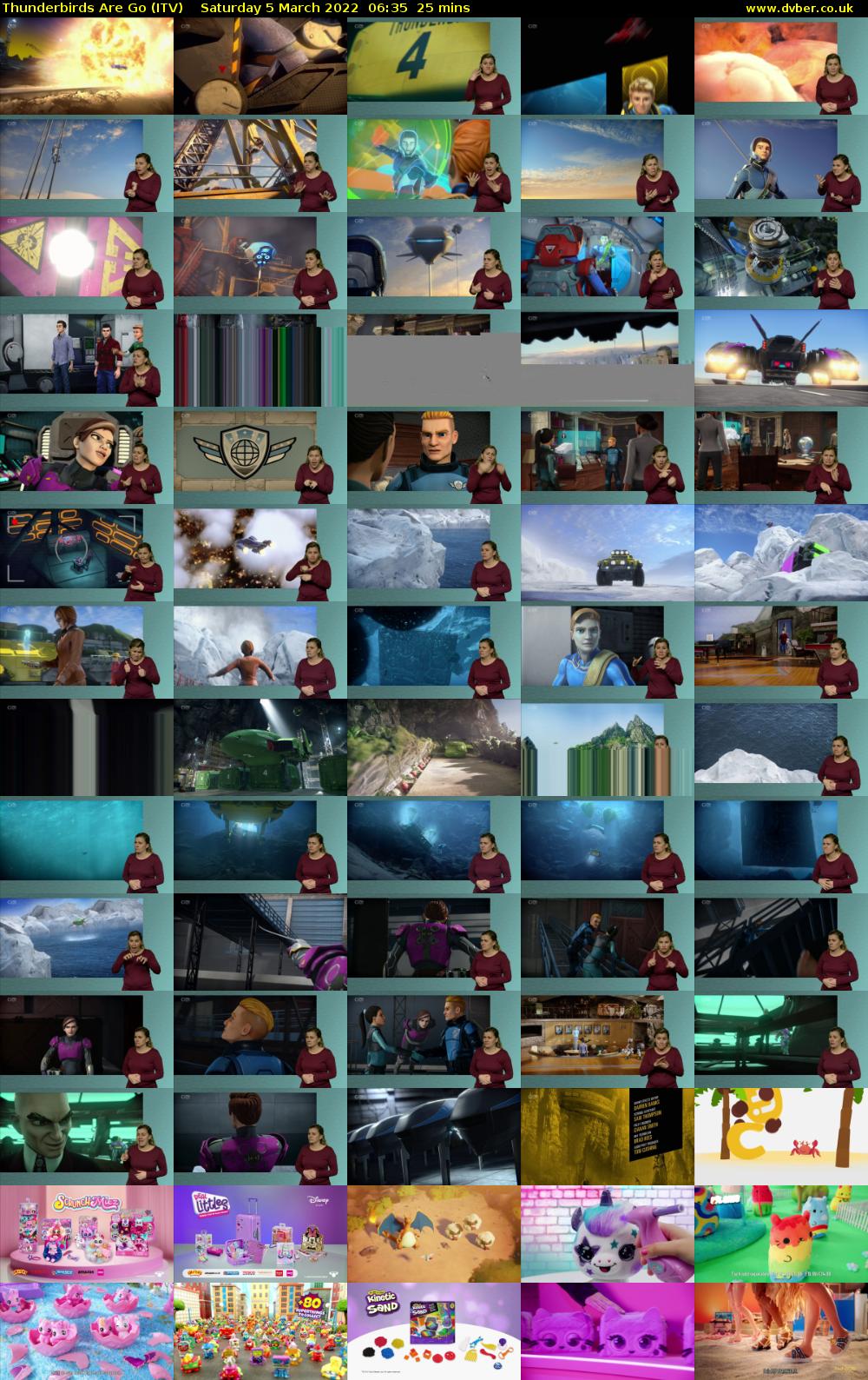 Thunderbirds Are Go (ITV) Saturday 5 March 2022 06:35 - 07:00