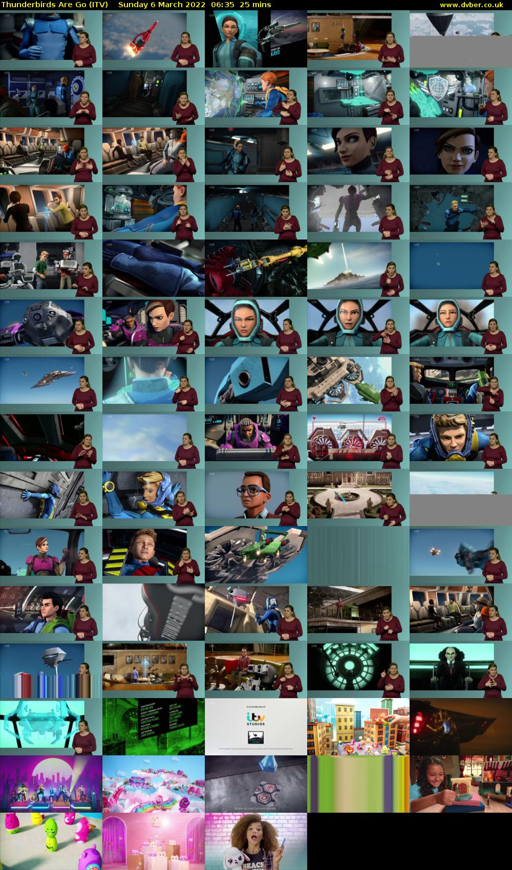 Thunderbirds Are Go (ITV) Sunday 6 March 2022 06:35 - 07:00