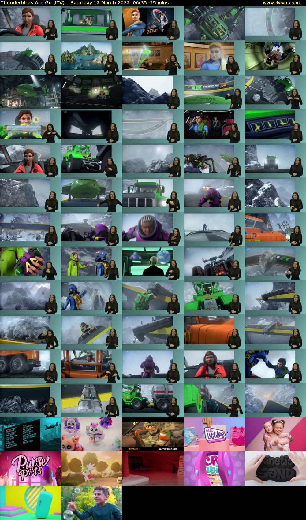 Thunderbirds Are Go (ITV) Saturday 12 March 2022 06:35 - 07:00