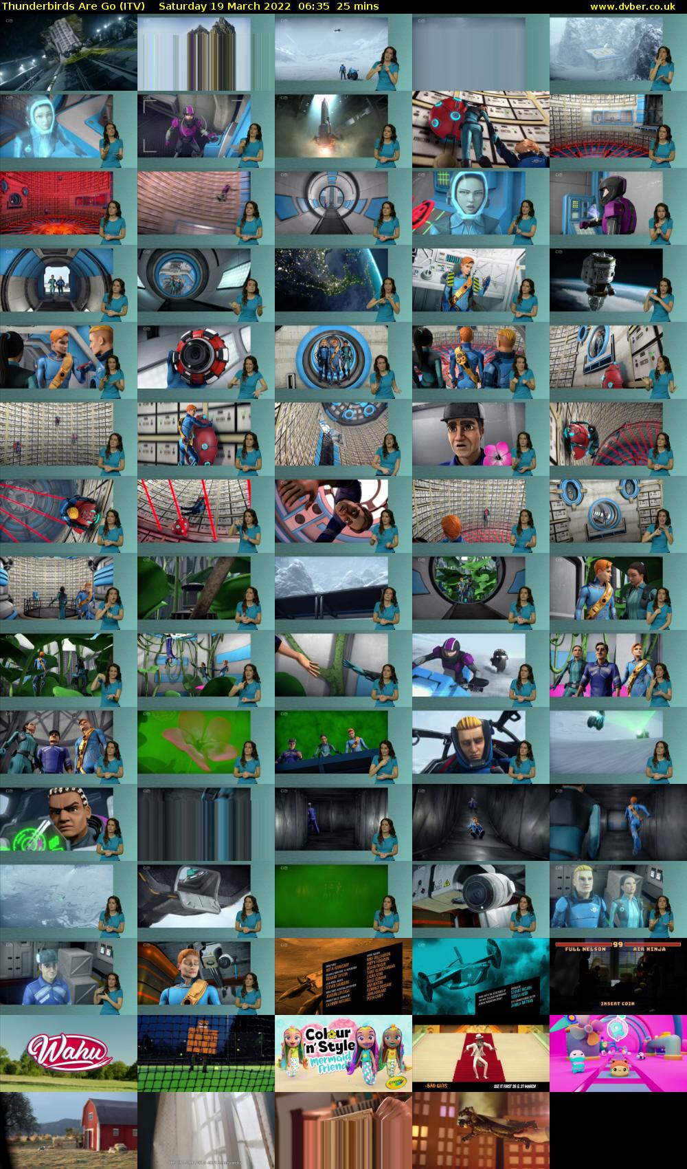Thunderbirds Are Go (ITV) Saturday 19 March 2022 06:35 - 07:00