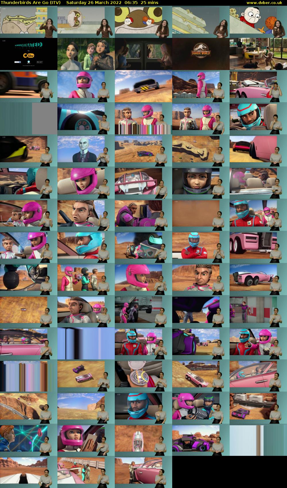 Thunderbirds Are Go (ITV) Saturday 26 March 2022 06:35 - 07:00