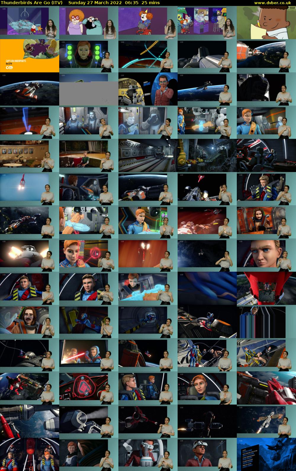 Thunderbirds Are Go (ITV) Sunday 27 March 2022 06:35 - 07:00