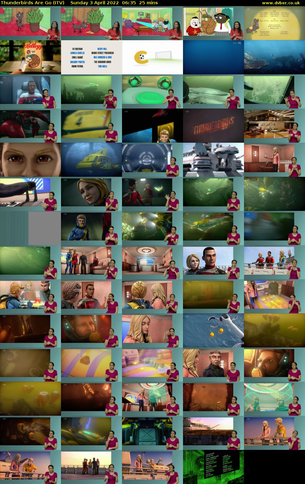 Thunderbirds Are Go (ITV) Sunday 3 April 2022 06:35 - 07:00