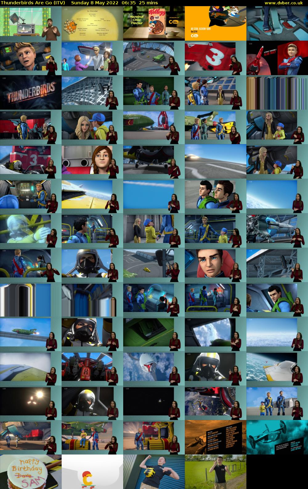 Thunderbirds Are Go (ITV) Sunday 8 May 2022 06:35 - 07:00