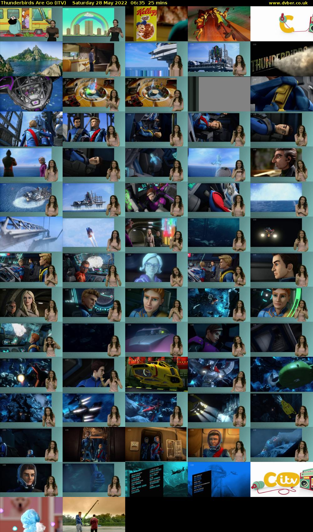 Thunderbirds Are Go (ITV) Saturday 28 May 2022 06:35 - 07:00