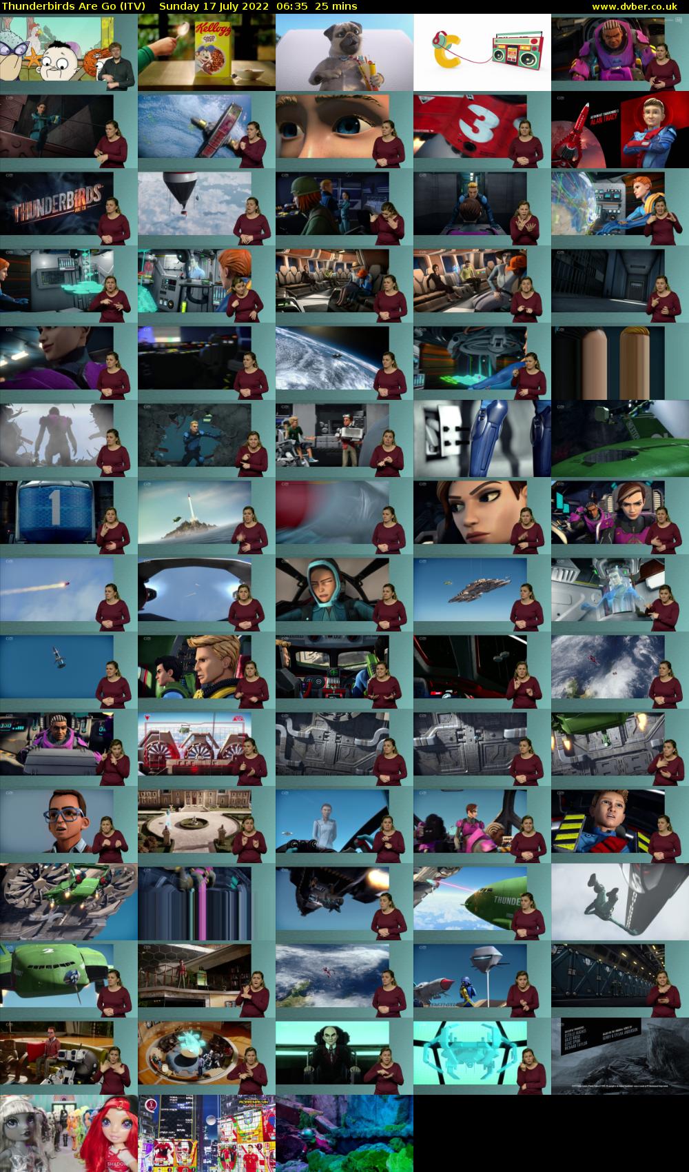 Thunderbirds Are Go (ITV) Sunday 17 July 2022 06:35 - 07:00