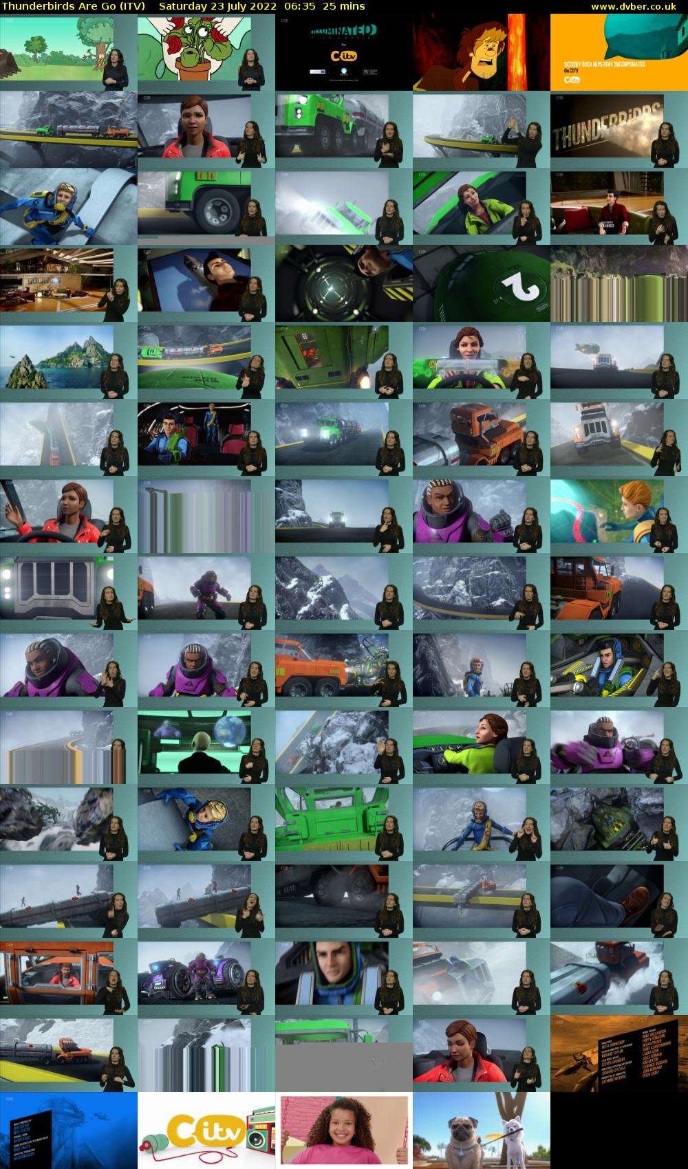 Thunderbirds Are Go (ITV) Saturday 23 July 2022 06:35 - 07:00