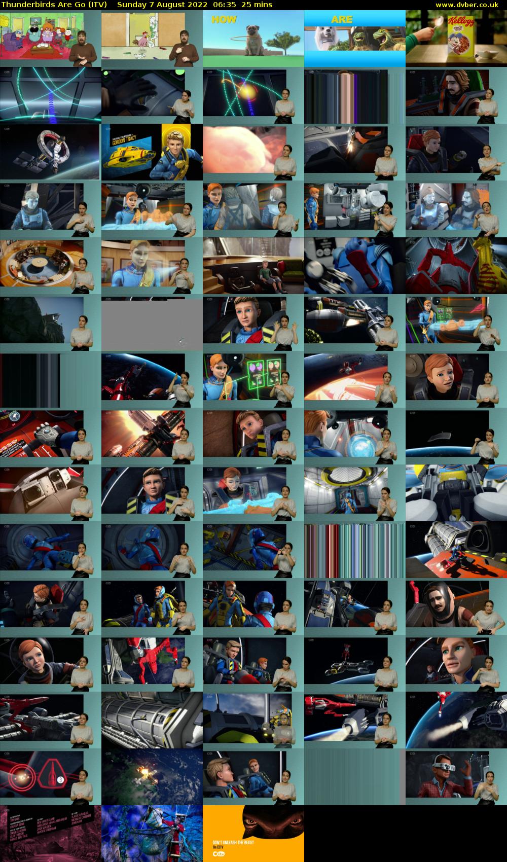 Thunderbirds Are Go (ITV) Sunday 7 August 2022 06:35 - 07:00