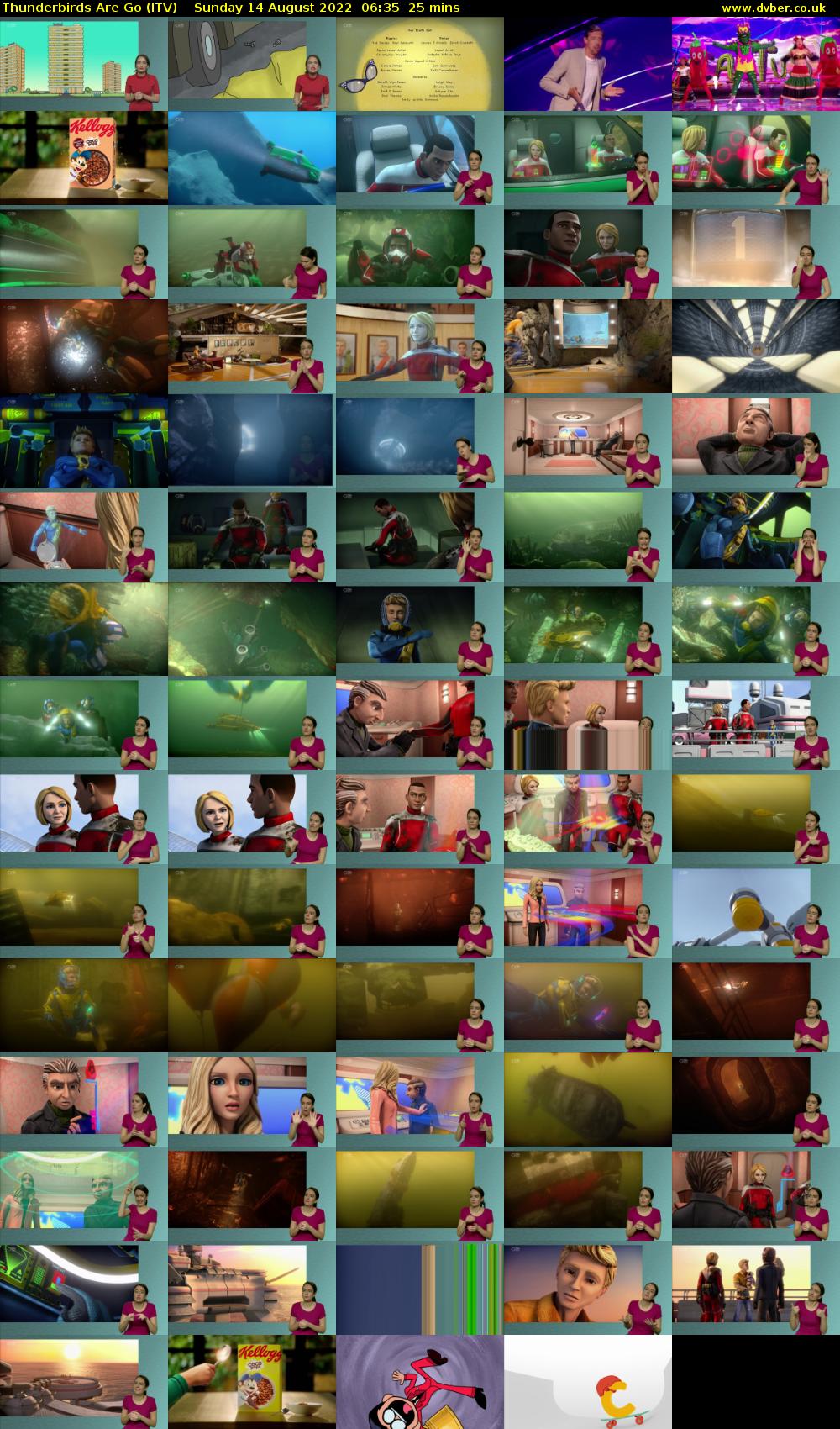 Thunderbirds Are Go (ITV) Sunday 14 August 2022 06:35 - 07:00