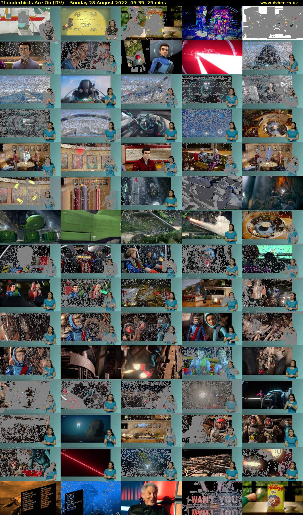 Thunderbirds Are Go (ITV) Sunday 28 August 2022 06:35 - 07:00
