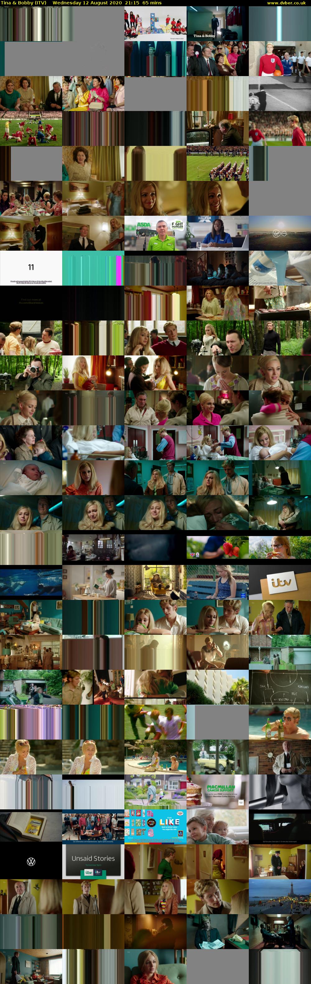 Tina & Bobby (ITV) Wednesday 12 August 2020 21:15 - 22:20