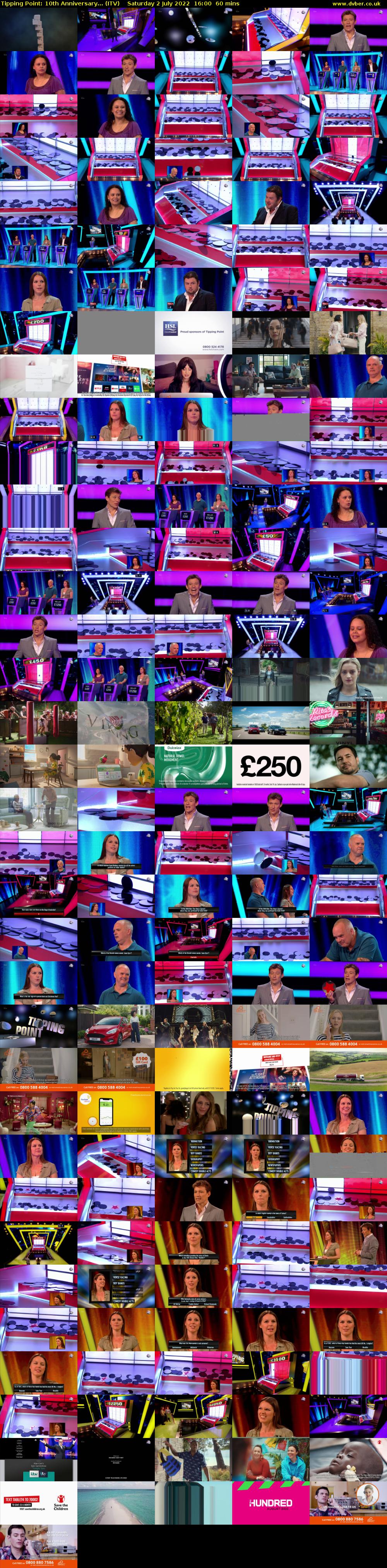 Tipping Point: 10th Anniversary... (ITV) Saturday 2 July 2022 16:00 - 17:00