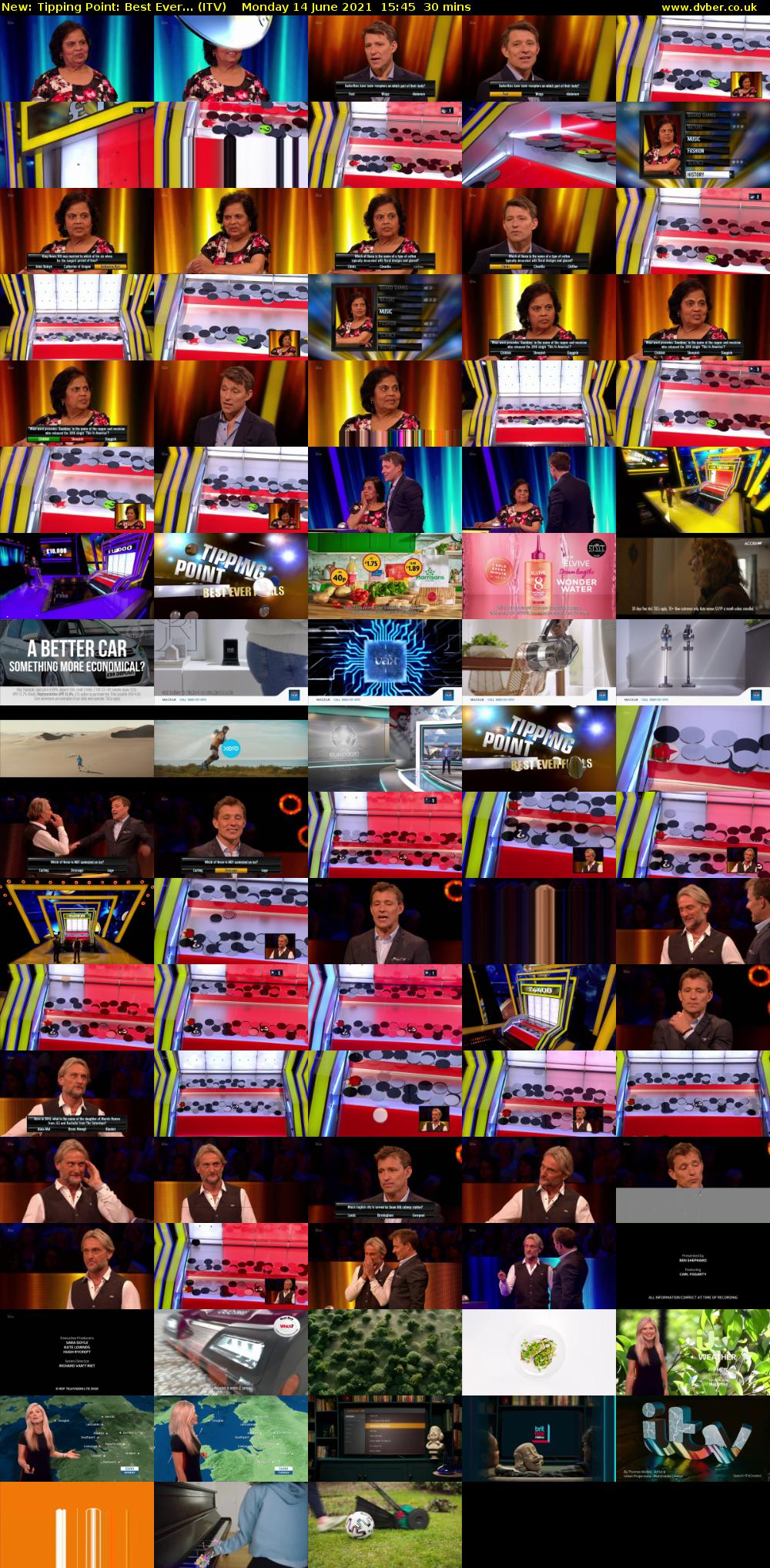 Tipping Point: Best Ever... (ITV) Monday 14 June 2021 15:45 - 16:15