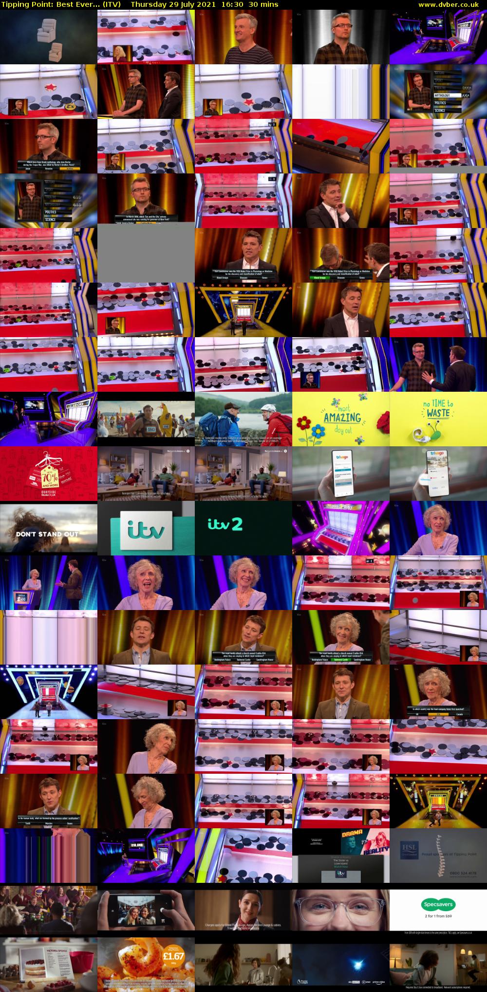Tipping Point: Best Ever... (ITV) Thursday 29 July 2021 16:30 - 17:00