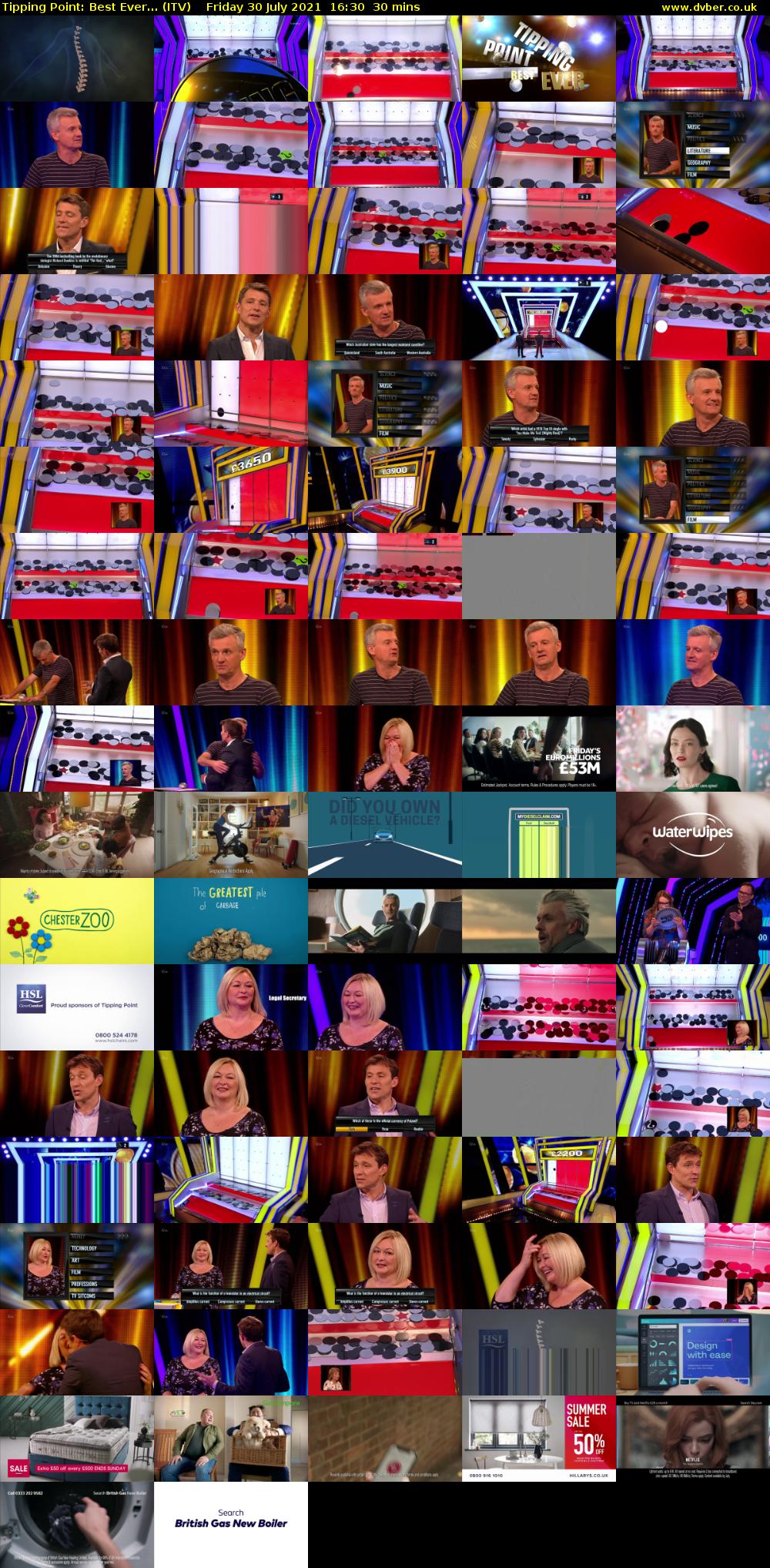 Tipping Point: Best Ever... (ITV) Friday 30 July 2021 16:30 - 17:00