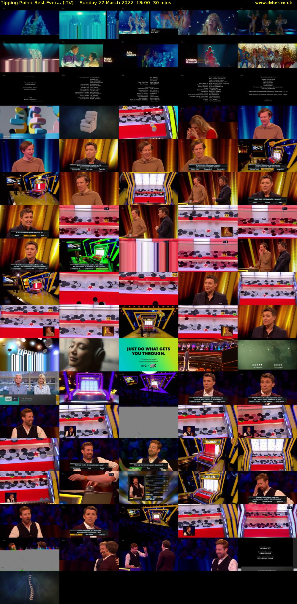 Tipping Point: Best Ever... (ITV) Sunday 27 March 2022 18:00 - 18:30