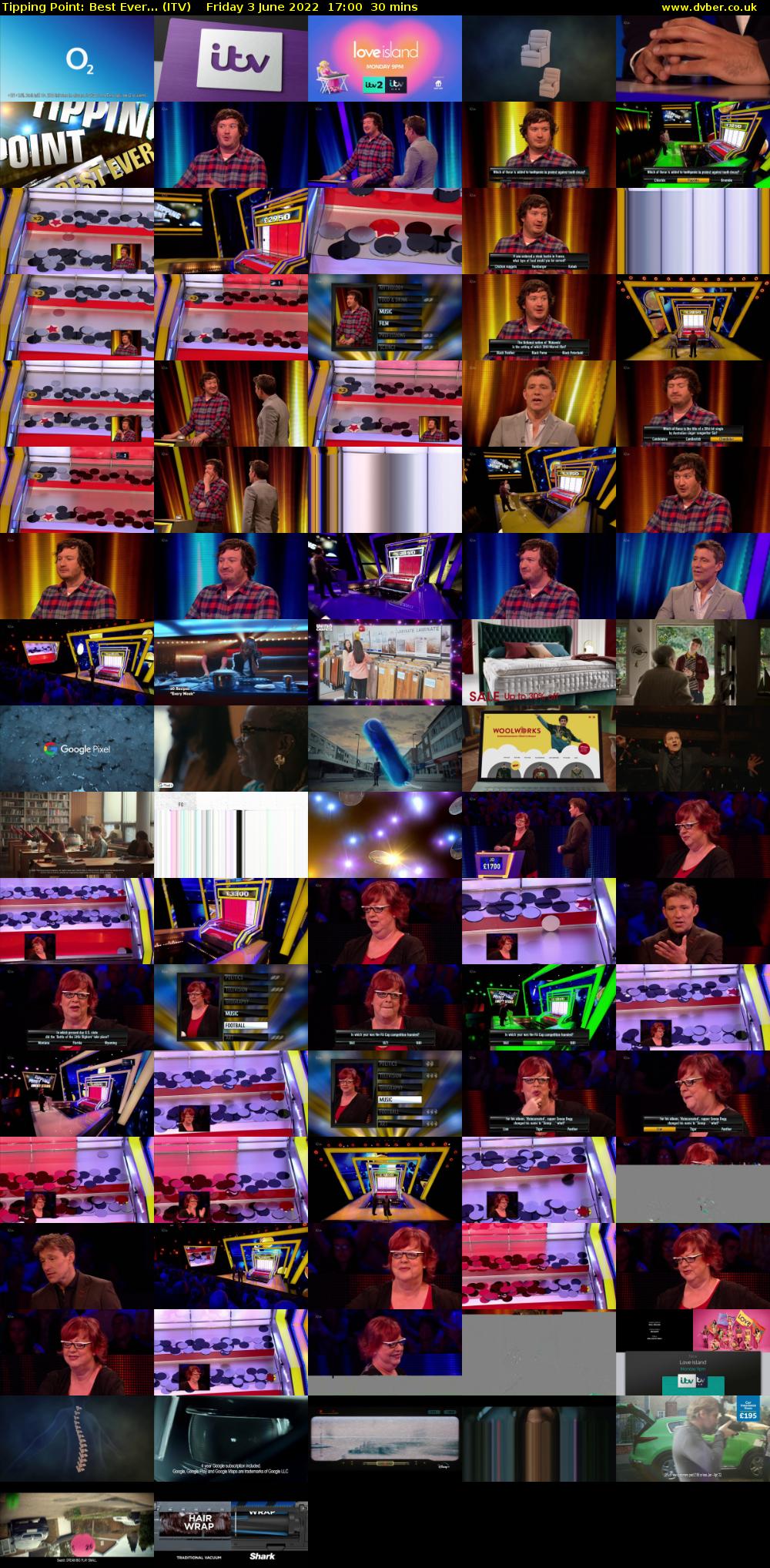 Tipping Point: Best Ever... (ITV) Friday 3 June 2022 17:00 - 17:30
